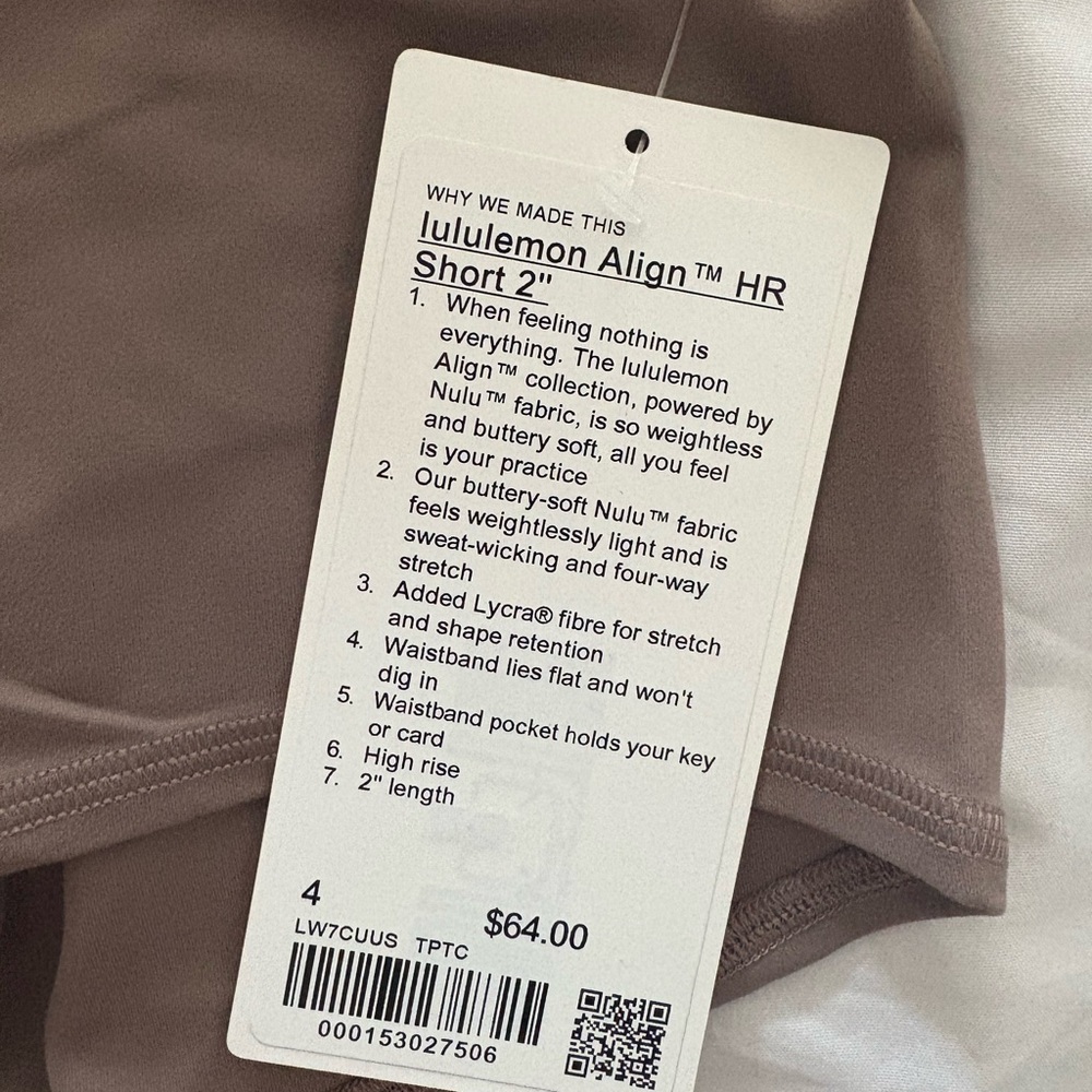 Lululemon Brown High-Waisted Shorts - Picture 2 of 3